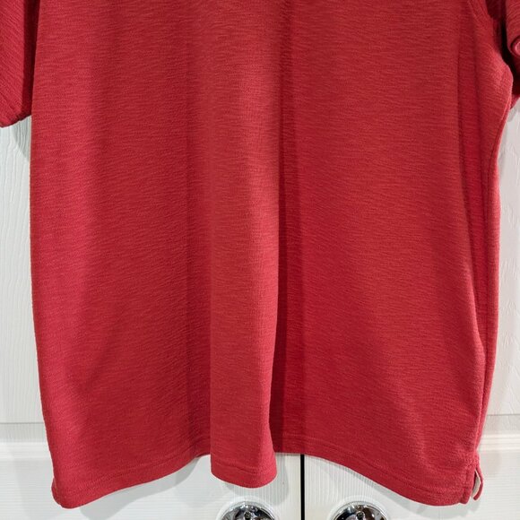Tasso Elba Island Men's Polo Shirt Red, Size XL, Textured, UPF Protection - Picture 11 of 15